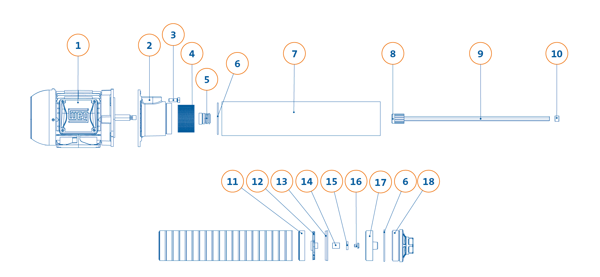 Booster - CAP-2.5-BHD - Ilustração de Componentes