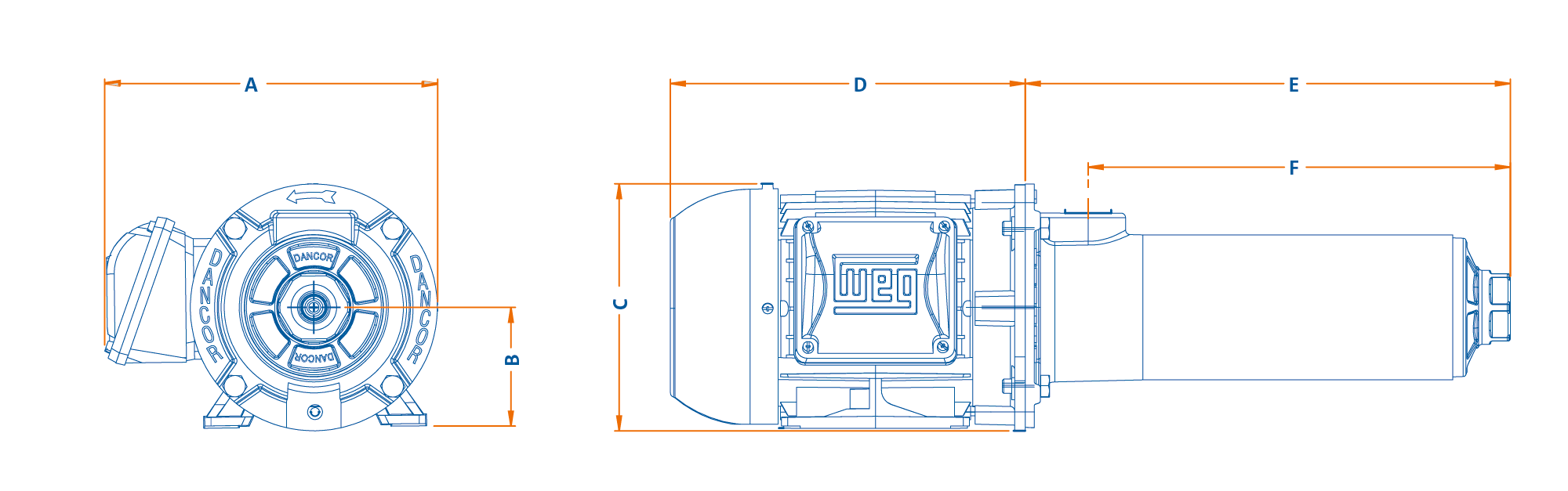 DANCOR - Booster - CAP-2.5-BHD - Ilustração Dimesional