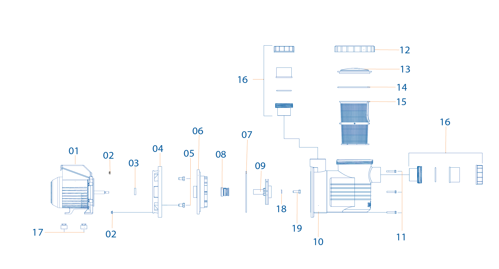 Série PF-17 Plastik - Componentes